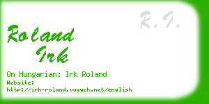 roland irk business card